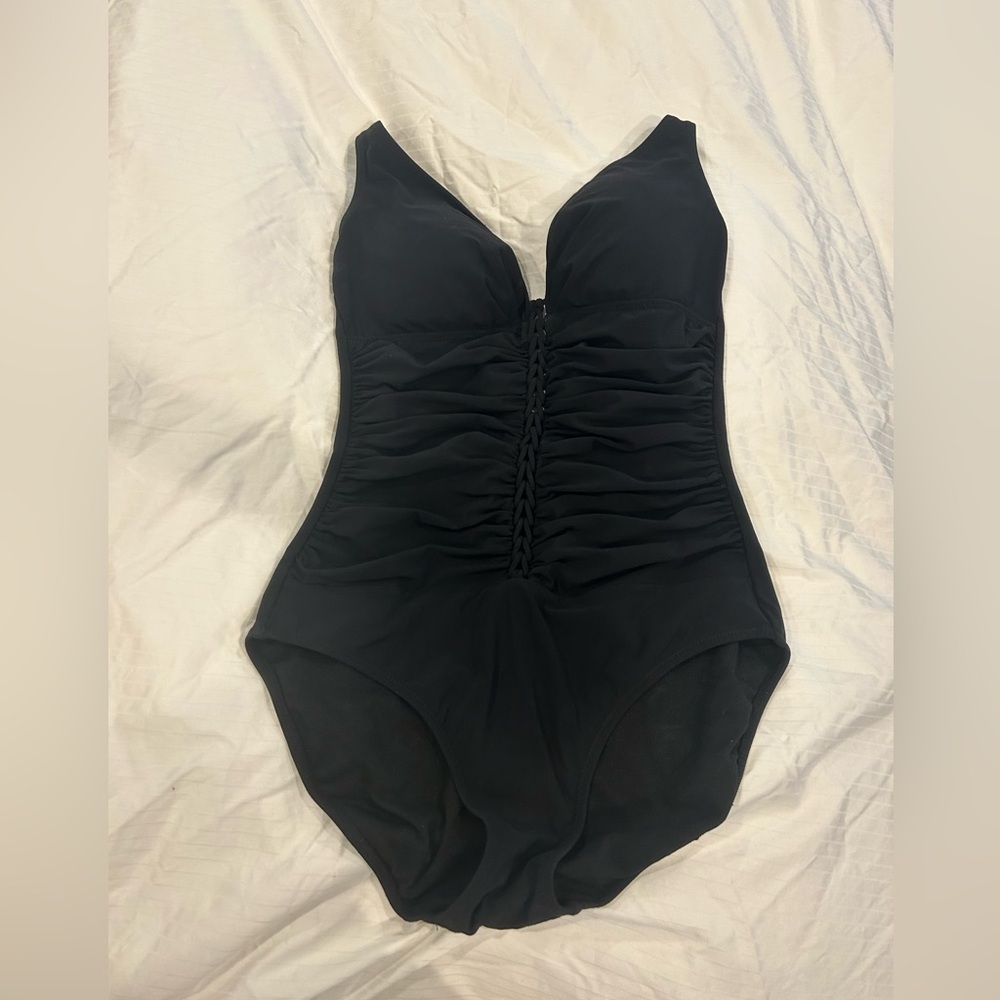 Gottex Profile Black Womens One Piece Bathing suit Size US 6D